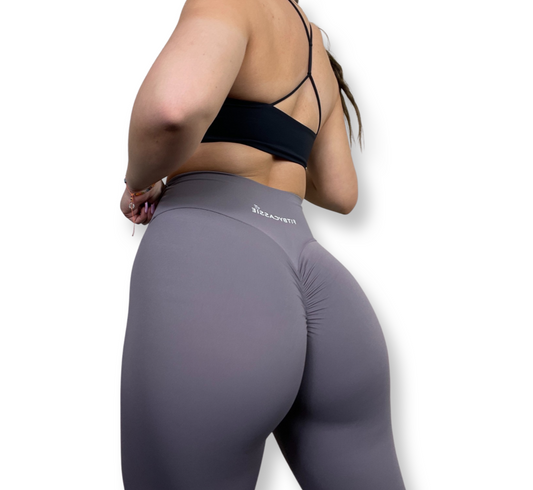 Grey scrunch leggings