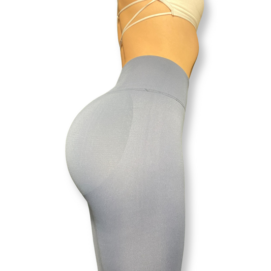 Grey booty scrunch seamless leggings