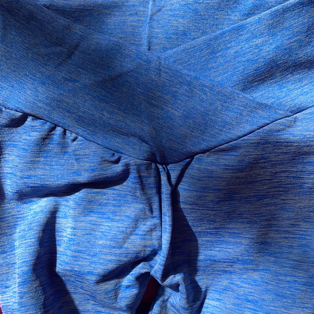V-cut booty scrunch leggings ( Royal blue )