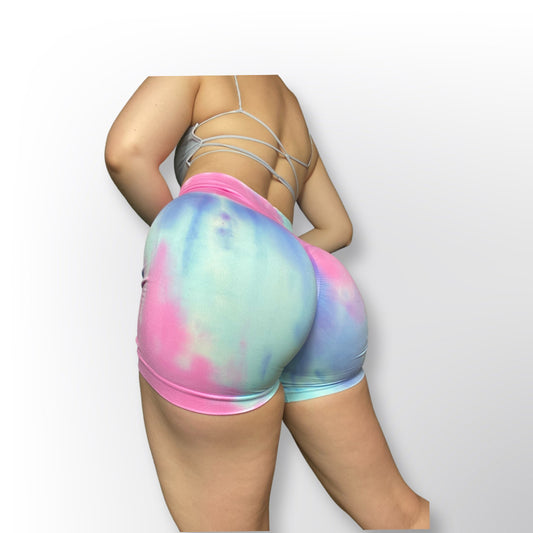 Cotton candy booty shorts