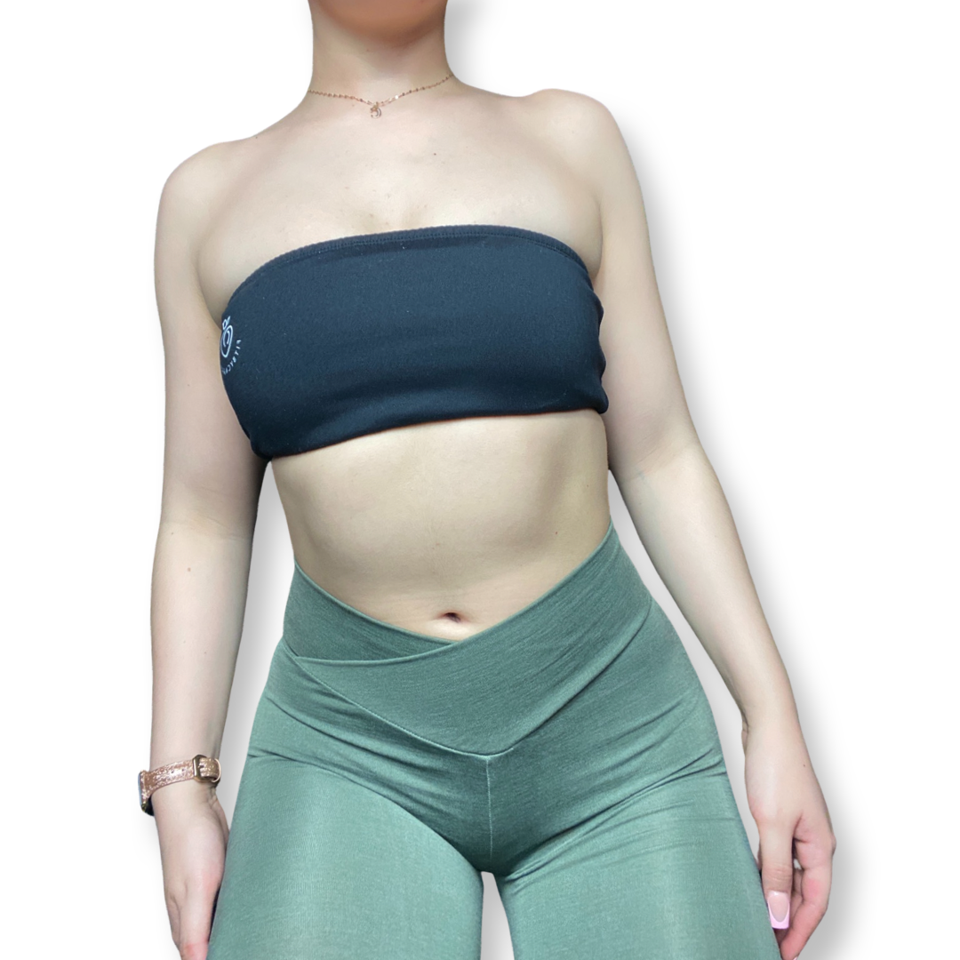 V-cut booty scrunch leggings ( Army Green )